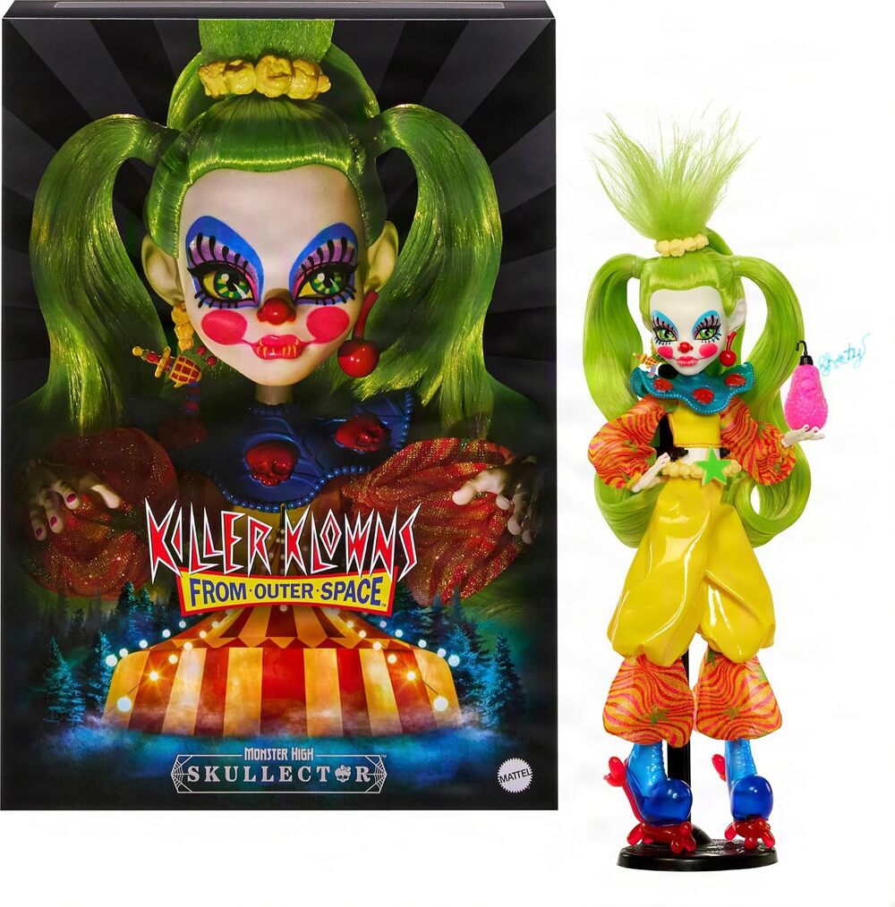 Monster High Skullector Shorty Doll Killer Klowns From Outer Space NIB In Tissue